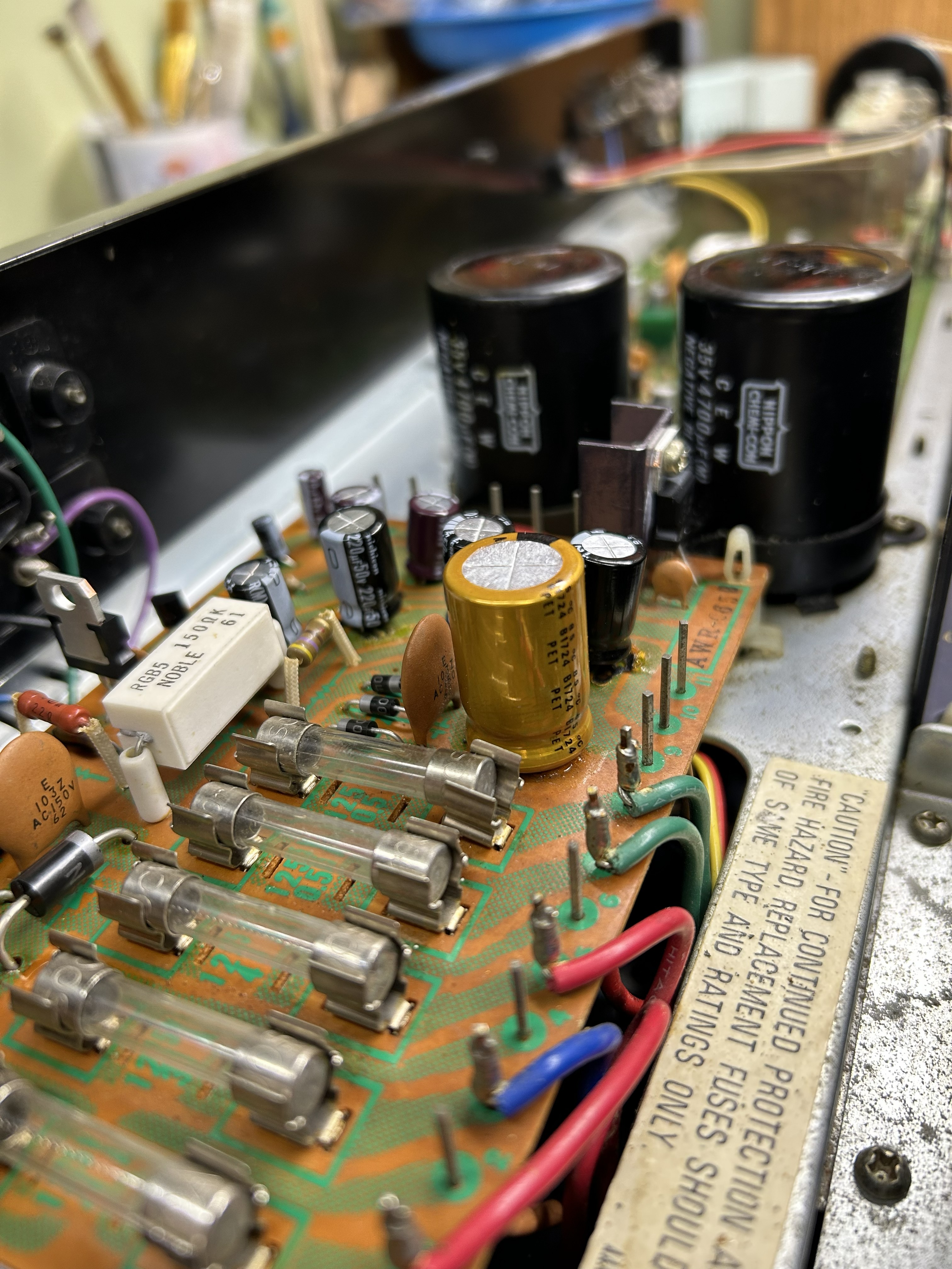Pioneer SX-535 amplifier board